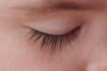 Baby eye with long eyelashes Royalty Free Stock Photo