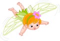 Baby fairy in flight