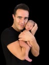 Baby and father bonding Royalty Free Stock Photo