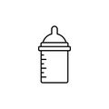 Baby feeder icon. Simple line, outline vector elements of child for ui and ux, website or mobile application