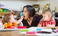 Baby Feeds Mother Royalty Free Stock Photo