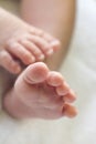 Baby feet close up Royalty Free Stock Photo