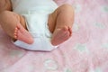 Baby feet closeup Royalty Free Stock Photo