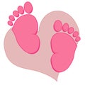 Baby feet collection Royalty Free Stock Photo