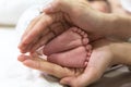 Baby feet & mom Royalty Free Stock Photo