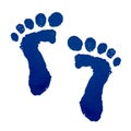 Baby feet print Royalty Free Stock Photo