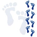 Baby feet print Royalty Free Stock Photo