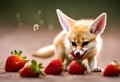 A Baby Fennec Sneezing Onto Royalty Free Stock Photo