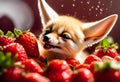 A Baby Fennec Sneezing Onto Royalty Free Stock Photo