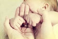 Baby fists Royalty Free Stock Photo