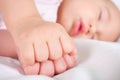 Baby fists Royalty Free Stock Photo