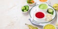 Baby food. Colorful vegetable and fruit puree Royalty Free Stock Photo