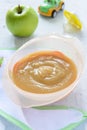 Baby food: mashed apples