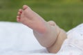 Baby foot close-up Royalty Free Stock Photo