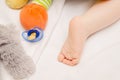 Baby foot close-up Royalty Free Stock Photo