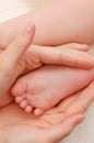 Baby foot massage Royalty Free Stock Photo