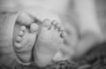 Baby foot. Massage foot. Royalty Free Stock Photo