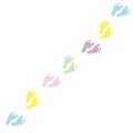 Baby foot prints. Baby foot steps. Pink, blue, green, lilac, yellow colored Baby foot print Royalty Free Stock Photo