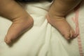 Baby foot in a white background Royalty Free Stock Photo