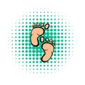 Baby footprints comics icon