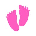 Baby footprints icon -