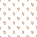 Baby footprints pattern seamless