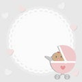 Baby frame. poster for greetings or invitations Royalty Free Stock Photo