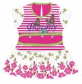 baby frocks print vector art Royalty Free Stock Photo