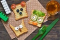 Baby Funny toast - breakfast for children