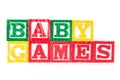 Baby Games - Alphabet Baby Blocks on white