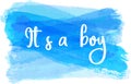 Baby gender reveal illustration.