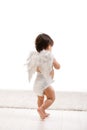 Baby girl with angel wings Royalty Free Stock Photo