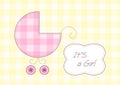 Baby girl arrival announcement