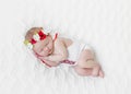 Baby girl in bright colorful hairband Royalty Free Stock Photo