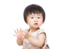 Baby girl clapping hands Royalty Free Stock Photo
