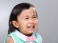 Baby girl cry Royalty Free Stock Photo