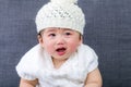 Baby girl crying Royalty Free Stock Photo
