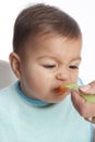 Baby girl is dislikes eating carrots