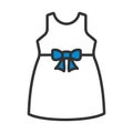 Baby Girl Dress Icon