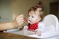 Baby Girl eating Royalty Free Stock Photo