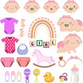 Baby Girl elements collection