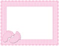 Baby Girl Gingham Frame