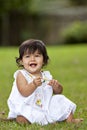 Baby Girl in grass Royalty Free Stock Photo