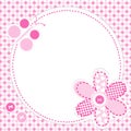 Baby girl greeting card