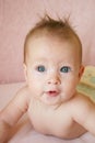 Baby Girl With Hair Do Royalty Free Stock Photo