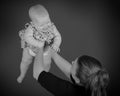 A baby girl and her mother Royalty Free Stock Photo