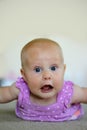 Baby Girl Making Funny Face Royalty Free Stock Photo