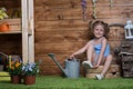 Baby girl plant flowers