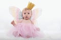 Baby girl in princess costume Royalty Free Stock Photo