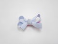 Baby girl ribbon hair pin clip Royalty Free Stock Photo
